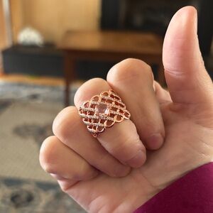 Rose Gold Women's Statement Ring
